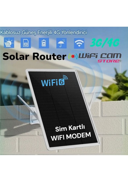 Solar Enerjili 3g/4g Dış Mekan Wıfı Router Modem Seti Sim Kart Ile Kullanım