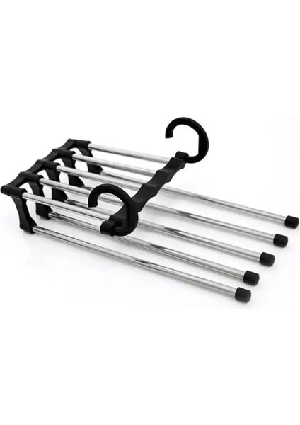 Sellbuystore Home 2 Katlı Katlanabilir 5'li Pantolon Askısı,pantolon,kravat,etek Için Organizer