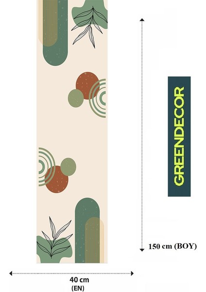 Yaprak Bohem Desenli Özel Tasarım Runner Dijital Baskılı Dekoratif Masa Örtüsü Modern Ev Dekorasyonu fiyatları