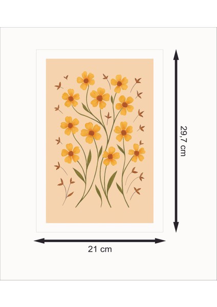 Sarı Papatyalar Retro Mdf Duvar Dekarasyon Tablosu fiyatları