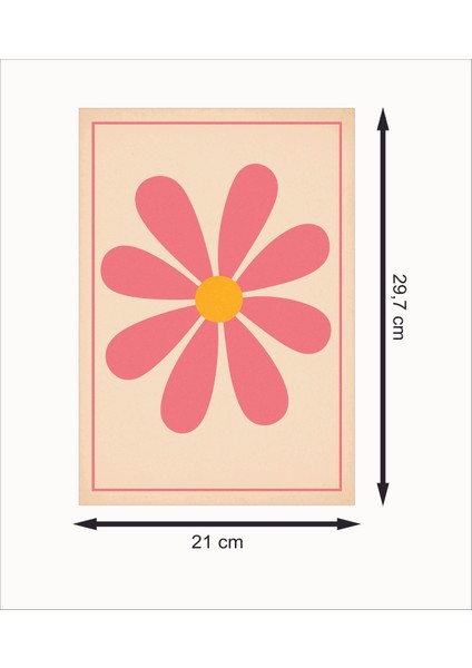 Pembe Papatya Retro Mdf Duvar Dekarasyon Tablosu fiyatları