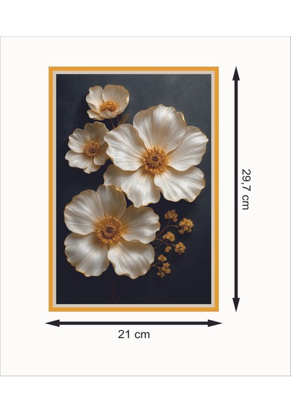 Beyaz Çiçekler Retro Mdf Duvar Dekarasyon Tablosu fiyatları