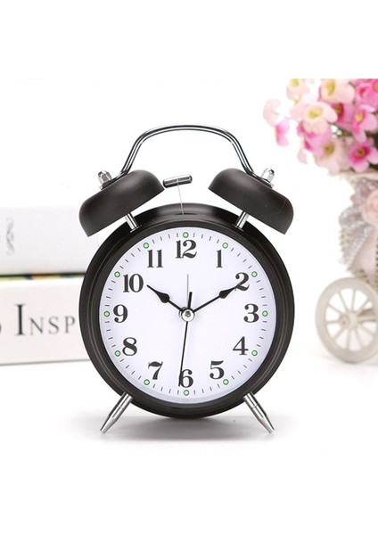 Şık Siyah Masa Üstü Işıklı Dekoratif Çalar Saat