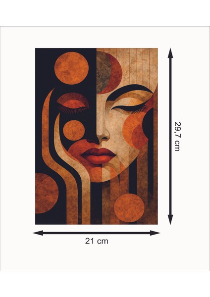 Kadın Yüzü Retro Mdf Duvar Dekarasyon Tablosu fiyatları