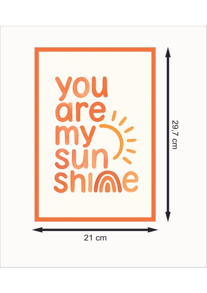 You Are My Sun Shine Retro Mdf Duvar Dekarasyon Tablosu fiyatları