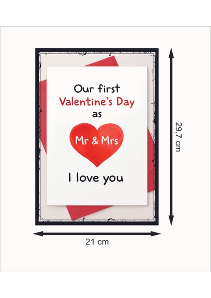 Valentine Day Retro Mdf Duvar Dekarasyon Tablosu fiyatları