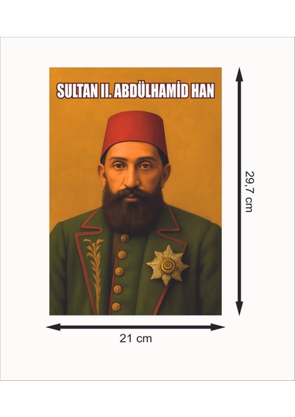 Sultan Iı. Abdülhamid Han Retro Mdf Duvar Dekarasyon Tablosu fiyatları