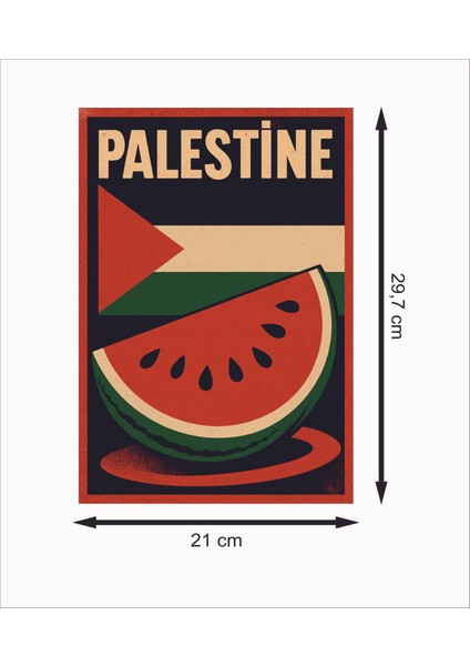 Palestine Retro Mdf Duvar Dekarasyon Tablosu fiyatları