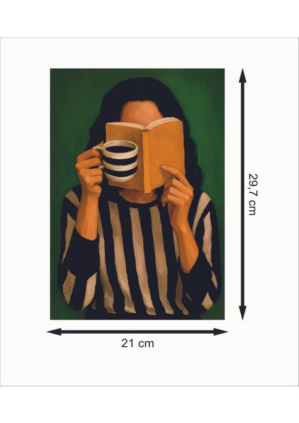 Kahve ve Kitap Retro Mdf Duvar Dekarasyon Tablosu fiyatları