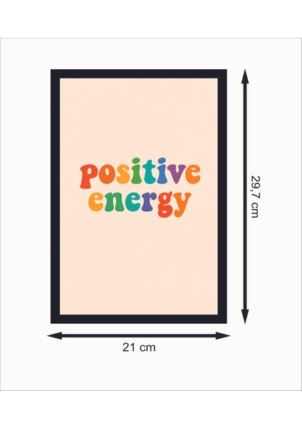 Positive Energy Retro Mdf Duvar Dekarasyon Tablosu fiyatları