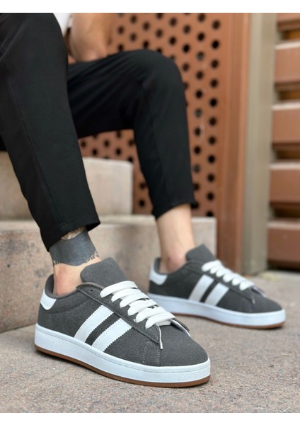 Bağcıklı Erkek Günlük Ayakkabı Füme