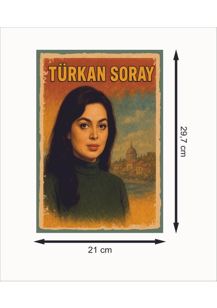 Türkan Şoray Retro Mdf Duvar Dekarasyon Tablosu fiyatları