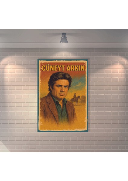 Cüneyt Arkın Retro Mdf Duvar Dekarasyon Tablosu