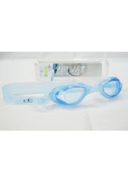 Çocuk Yüzücü Gözlüğü, Uv Koruma, Anti Fog, Bone, Tıkaç, Pullboy, Mavi
