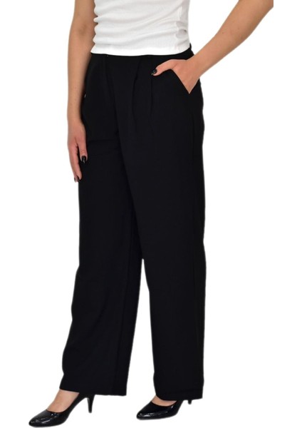 Kadın Pileli Bol Pantolon BGL-ST04352