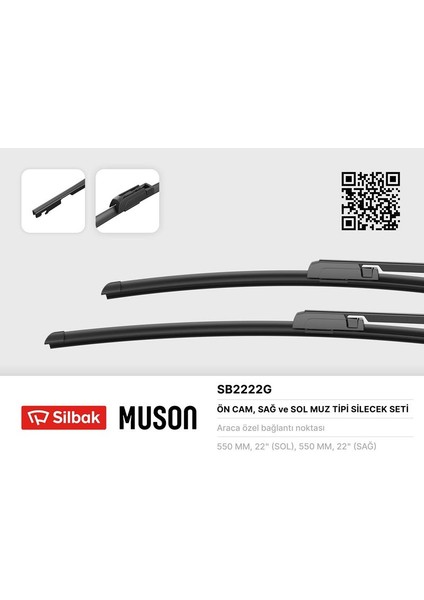 Silecek Süpürgesi 550/550MM (Muz Tipi) Audı A6 04/05> Oem Yok