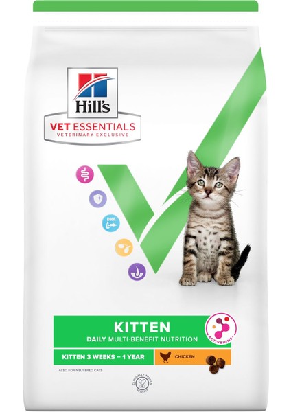 Vet Essentıals Multi-Benefit Yavru Kedi Maması 3kg