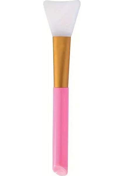 Pembe Silikon Yüz Maskesi Spatulası, Esnek ve Profesyonel Uygulama Aracı