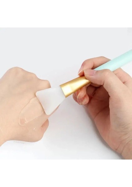 Pembe Silikon Yüz Maskesi Spatulası, Esnek ve Profesyonel Uygulama Aracı modelleri