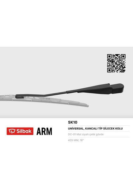 Silecek Kolu 385MM R12 Tsw-Toros Arka Oem Yok