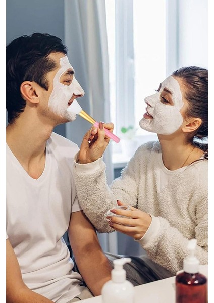 Yumuşak Silikon Maske Fırçası ve Spatula Seti, Kolay Temizleme, Cilt Bakımı İçin Ideal