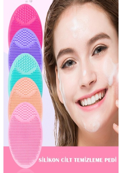 Yüz Temizleme Silikon Fırça, Siyah Nokta Giderici, Peeling ve Masaj Etkili