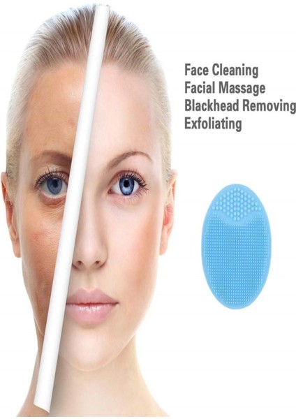 Yüz Temizleme Silikon Fırça, Siyah Nokta Giderici, Peeling ve Masaj Etkili