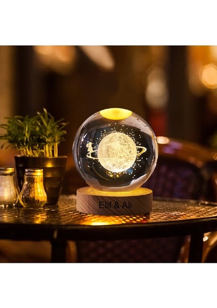 Istiridye Içinde Gerçek Inci Kolye & 3D Ahşap Samanyolu Temalı Satürn Kız Işıklı Cam Küre Hediye Seti fiyatları