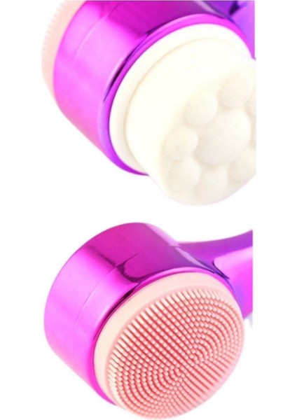 İki Taraflı Silikon Yüz ve Makyaj Temizleme Fırçası modelleri