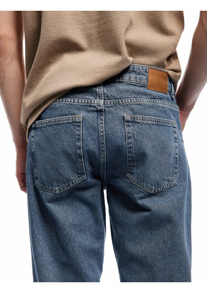 Yeni Sezon Normal Bel Pamuklu Tapered Fit Jean Pantolon - Joe Jean