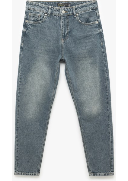 Yeni Sezon Normal Bel Pamuklu Tapered Fit Jean Pantolon - Joe Jean