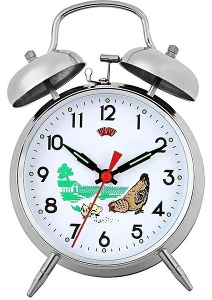 Metal Kurmalı Masa Saati Tavuklu Saat Büyük Boy fiyatları