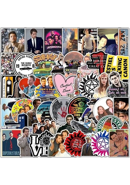 Supernatural Dizisi 1.seri Laptop Notebook Tablet Sticker Seti