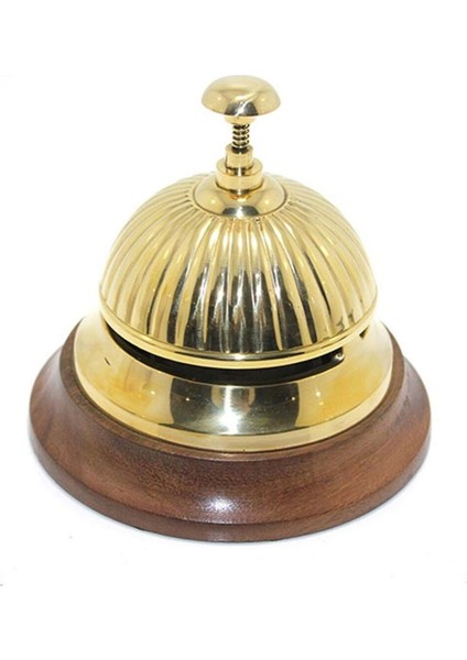 Dekoratif Pirinç Resepsiyon Otel Zili 12 x 12 cm fiyatları