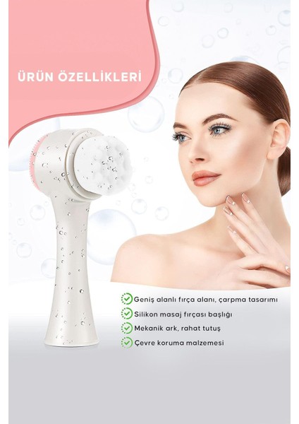 Çok Renkli Yüz Temizleme Fırçası ve Silikon Yüz Yıkama Aleti