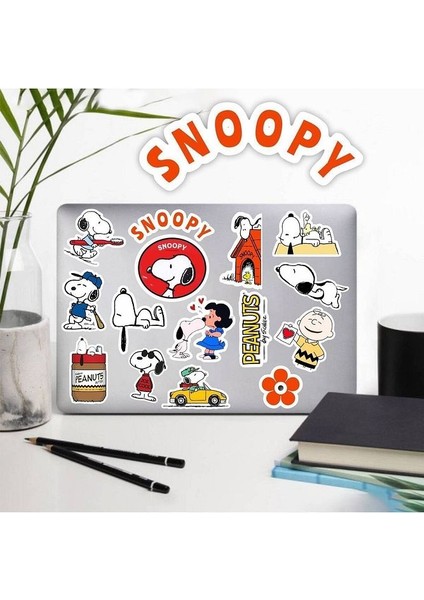 Snoopy Peanuts Laptop Notebook Telefon Kılıfı Sticker Paketi