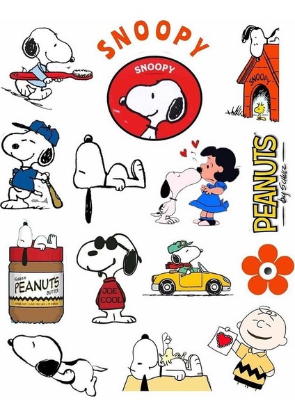 Snoopy Peanuts Laptop Notebook Telefon Kılıfı Sticker Paketi fiyatları