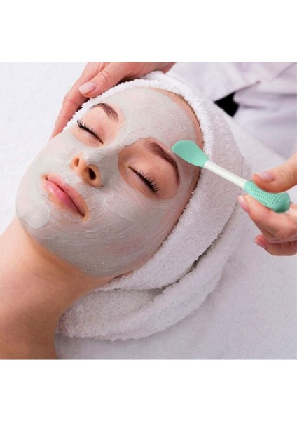 Çift Taraflı Silikon Yüz Maskesi ve Peeling Fırçası, Temiz ve Parlak Cilt İçin fiyatları