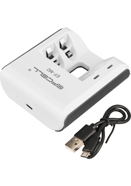 Efcell M2 Aa/aaa 2'li Pil Şarj Cihazı USB Input Battery Charger Ef-M2 fiyatları