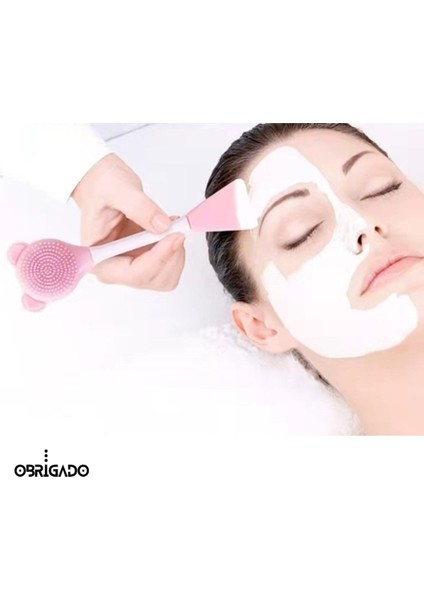 Yüz Maskesi ve Temizleme Fırçası, Silikon Maskeleme Aracı, Stokta Mevcut