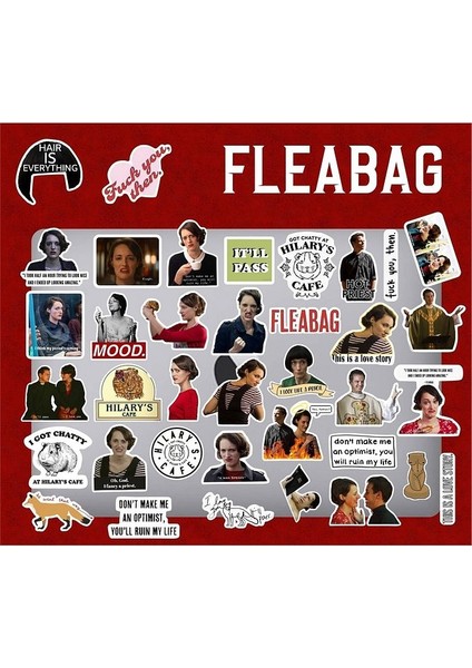 Fleabag Laptop Notebook Telefon Kılıfı Sticker Paketi