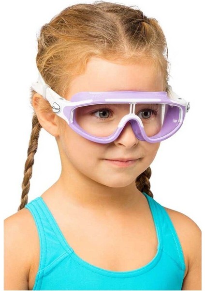 Lila- Beyaz Çocuk Yüzücü Gözlüğü, Konforlu ve Şık Tasarım modelleri