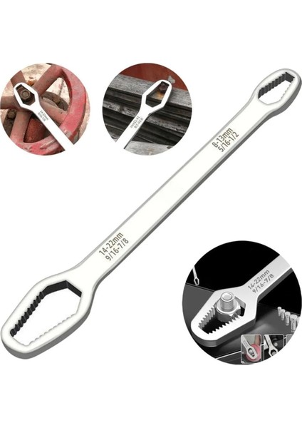 Çift Ağızlı Çoklu Tamir Anahtarı Multi Wrench 8 mm – 22 mm