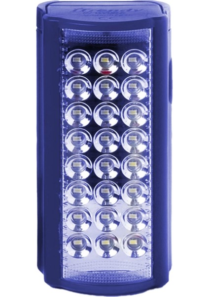 24 Ledli Şarjlı Işıldak (6V4A Akülü * Powerbank Özellikli) (4887)