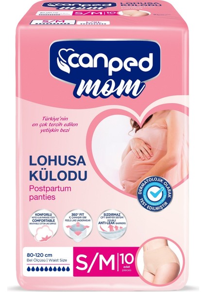 Mom Lohusa Külodu - Külot Bez S - Small - Küçük / M - Medium - Orta 60 Adet (6 paket*10) fiyatları