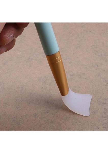 İki Parça Silikon Yüz Bakım Maskesi ve Krem Spatulası, Temiz ve Kolay Kullanım fırsatları