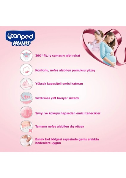 Mom Lohusa Külodu - Külot Bez S - Small - Küçük / M - Medium - Orta 30 Adet (3 paket*10) fırsatları