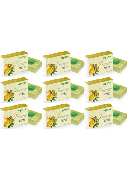 Agarta El Yapımı Doğal Sabun 150GR Zeytinyağlı (9 Lu Set)