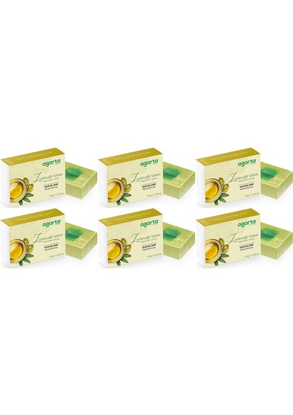 Agarta El Yapımı Doğal Sabun 150GR Zeytinyağlı (6 Lı Set)