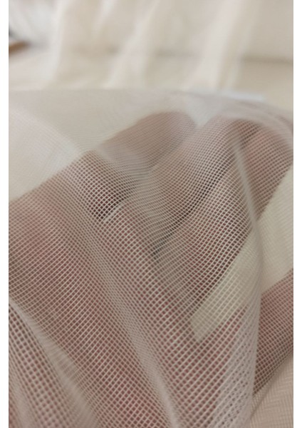 Krem Düz Tül Perde, Sade, Desensiz, Düz Tül,sık Pile, Ütü Istemez,tül,perde modelleri